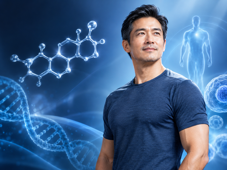 Futuristic Biotech Vitality Portrait